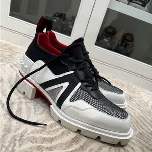 Christian Loubitan White Loafer